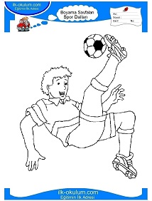 Çocuklar İçin Futbol Boyama Sayfaları 